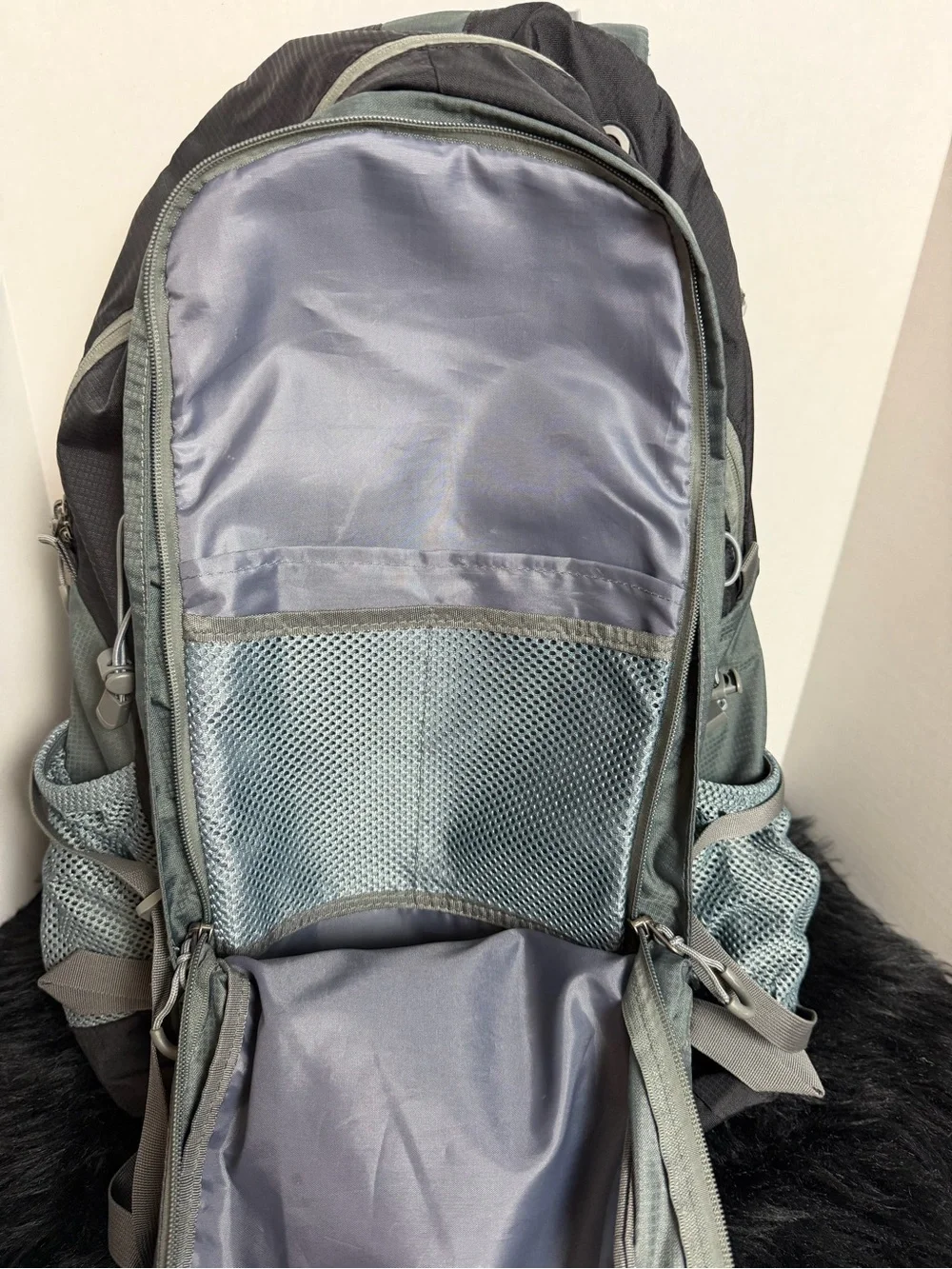 OutdoorMaster Black and Gray Hiking Backpack 50L